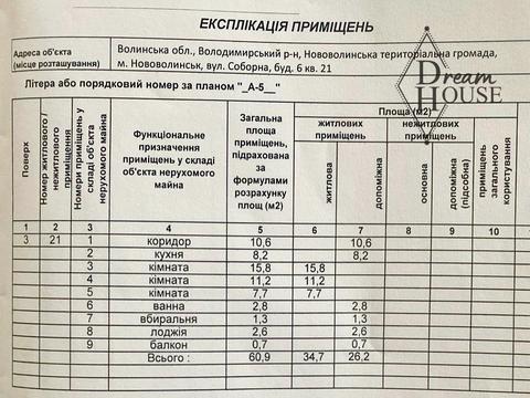 квартира по адресу Нововолынск, Соборная ул., 6