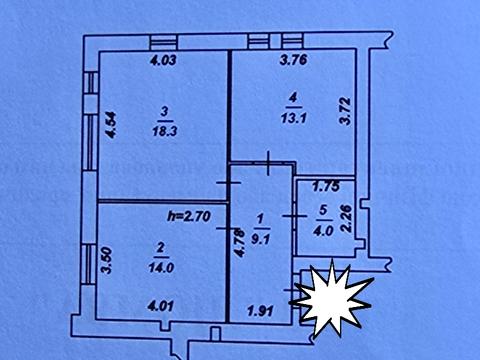 квартира за адресою с. Хотів, Партизанська вул., 1М