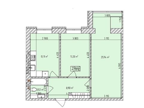 квартира за адресою Отрадна, 3