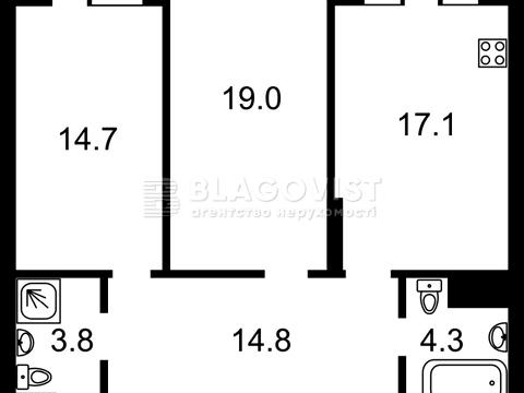 квартира за адресою Київ, Антоновича вул. (Горького), 109