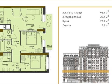 квартира за адресою Французький бульв., 3