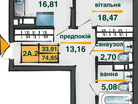 квартира за адресою Івана Виговського вул. (Маршала Гречка), 10-C