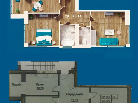 квартира по адресу Бастіонна ул., 7