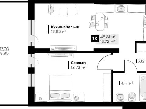 квартира за адресою Галицька вул., 1