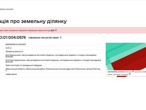 ділянка за адресою Пасічна, 11