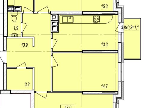квартира по адресу Люстдорфская дорога ул., 55/6