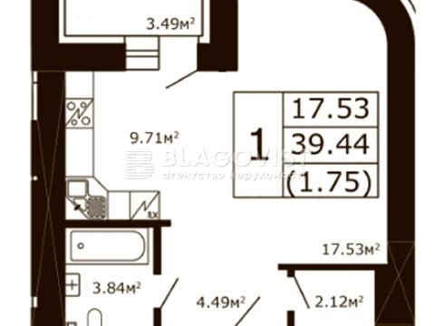квартира по адресу Валерия Лобановского ул., 29