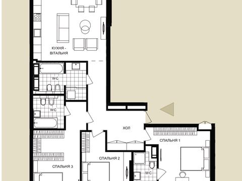 квартира по адресу Берестейский просп. (Победы), 42а