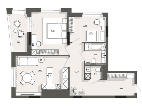 квартира за адресою Львів, Івана Раковського вул., 24а