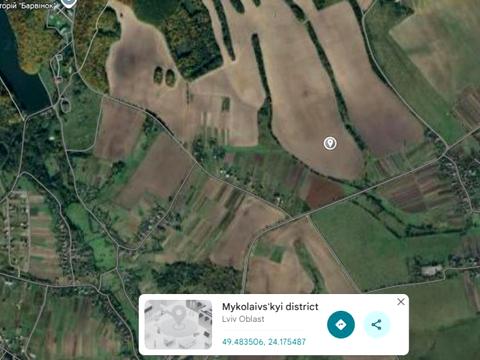 ділянка за адресою Новий Розділ, урочище Фецаковка