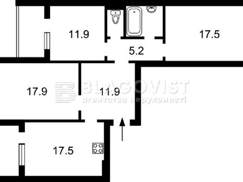 квартира по адресу Ясиноватский пер., 11
