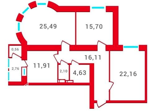 квартира по адресу Новомостицкая ул., 15
