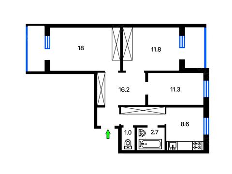 квартира по адресу Ревуцкого ул., 25