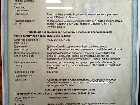 ділянка за адресою Франка