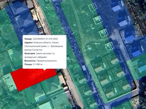 ділянка за адресою Соловьиная
