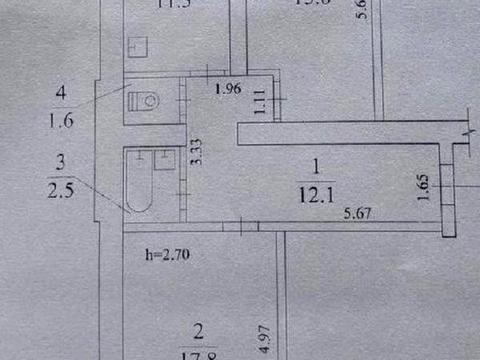 квартира по адресу Евгения Чикаленко ул., 59г