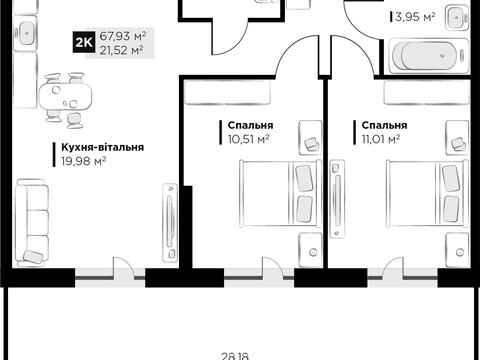 квартира по адресу Галицкая ул., 1