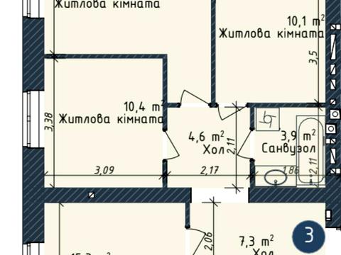квартира по адресу Михаила Грушевского ул., 49