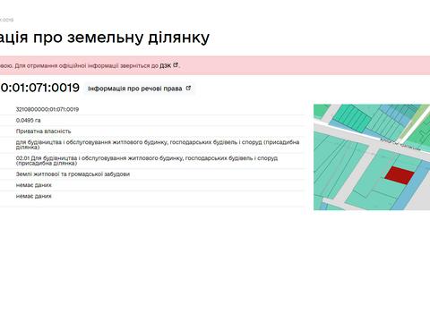 ділянка за адресою сім'ї Красовських
