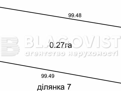 ділянка за адресою смт. Гостомель, Вишнева вул.