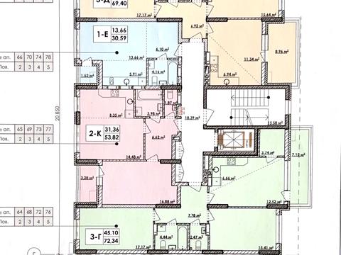квартира по адресу Квітки Цісик ул. (Гамарника), 7