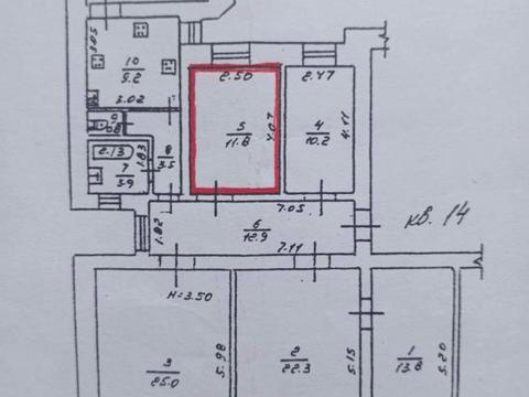 комната по адресу Пантелеймоновская, 28