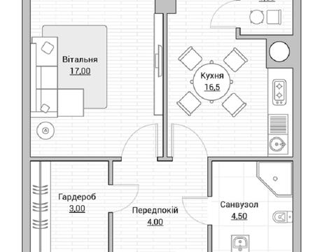 квартира по адресу Щастя, 7