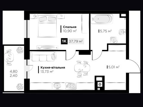 квартира за адресою Пилипа Орлика вул., 30