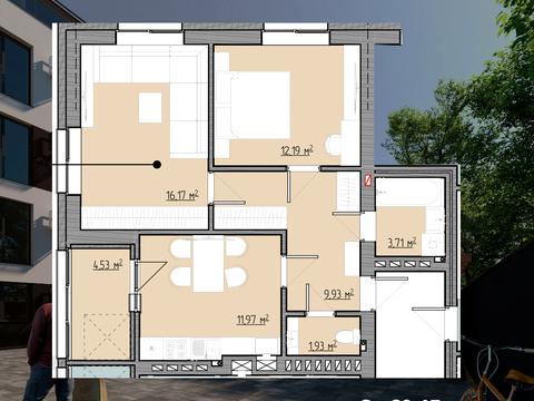 квартира за адресою Володимира Стельмаха вул. (Курчатова), 70б
