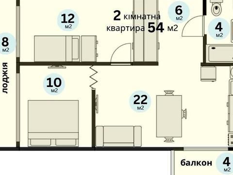 квартира за адресою Родини Глаголєвих вул. (Академіка Грекова), 15-А