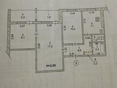 квартира по адресу 7 Заречный, 3