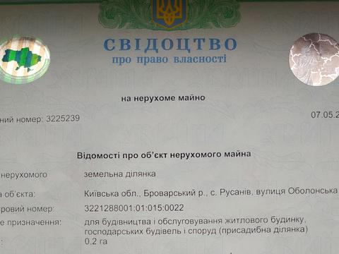 ділянка за адресою Оболонська