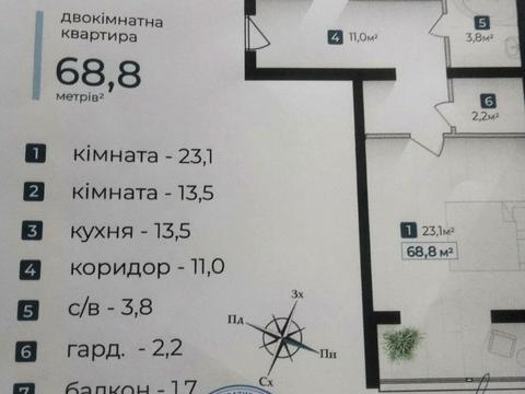 квартира по адресу Молодіжна, 148