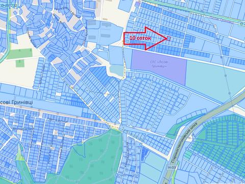 ділянка за адресою с. Лісові Гринівці, Центральна вул.