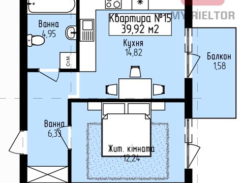 квартира за адресою Волошина, 32