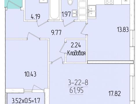 квартира по адресу Краснова ул., 3а