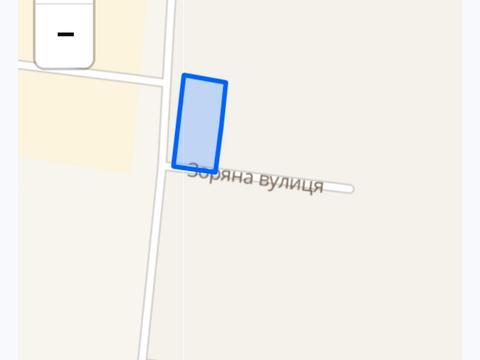 ділянка за адресою Зоряна, 11