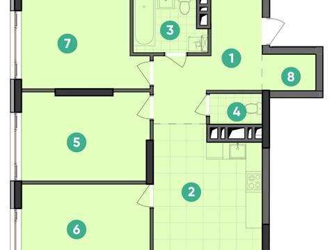 квартира по адресу Виктора Некрасова ул. (Північно-Сирецька), 57