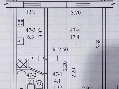 квартира по адресу Академика Янгеля ул., 21