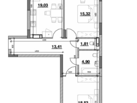 квартира за адресою Повітряних Сил просп. (Повітрофлотський), 56