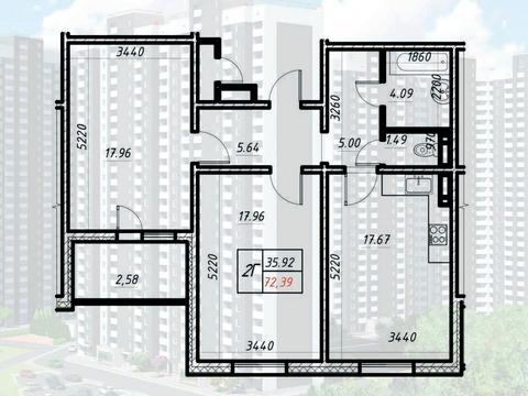 квартира по адресу Коноплянская ул., 22