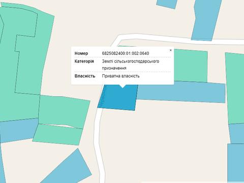 участок по адресу Затишна