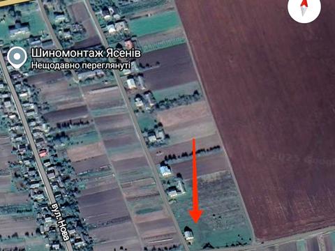 ділянка за адресою нова