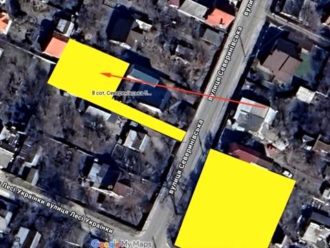 участок по адресу Севериновская ул. (Жовтнева)