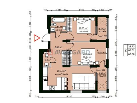 квартира по адресу Городницкая ул., 47