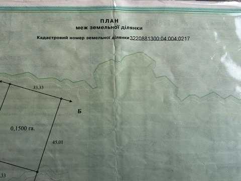 ділянка за адресою с. Вишеньки, 