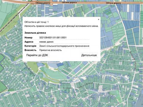 участок по адресу Київська