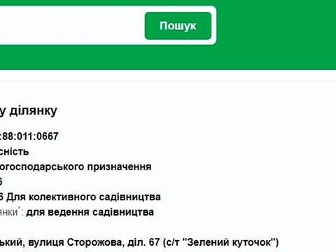 участок по адресу 