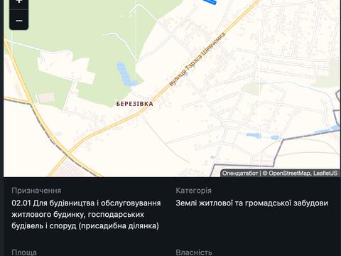 ділянка за адресою Шевченка