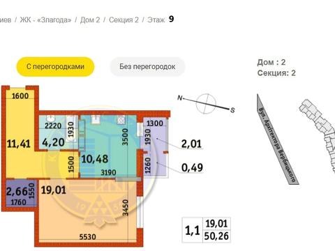 квартира за адресою Архітектора Вербицького вул., 1